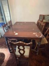 Antique Table & 6 chairs / from Northwest chair company Tacoma Wa