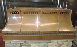 Copper Chimney Cap with Faux Chimney Display