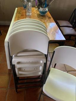 Lot Of 6 Folding Lifetime Chairs