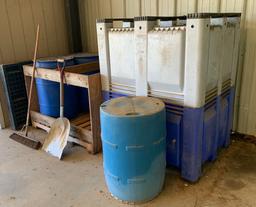 Mack Plastic Fork Lift Containers, Pallets & 3 Barrels