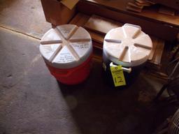 (2) WATER COOLERS