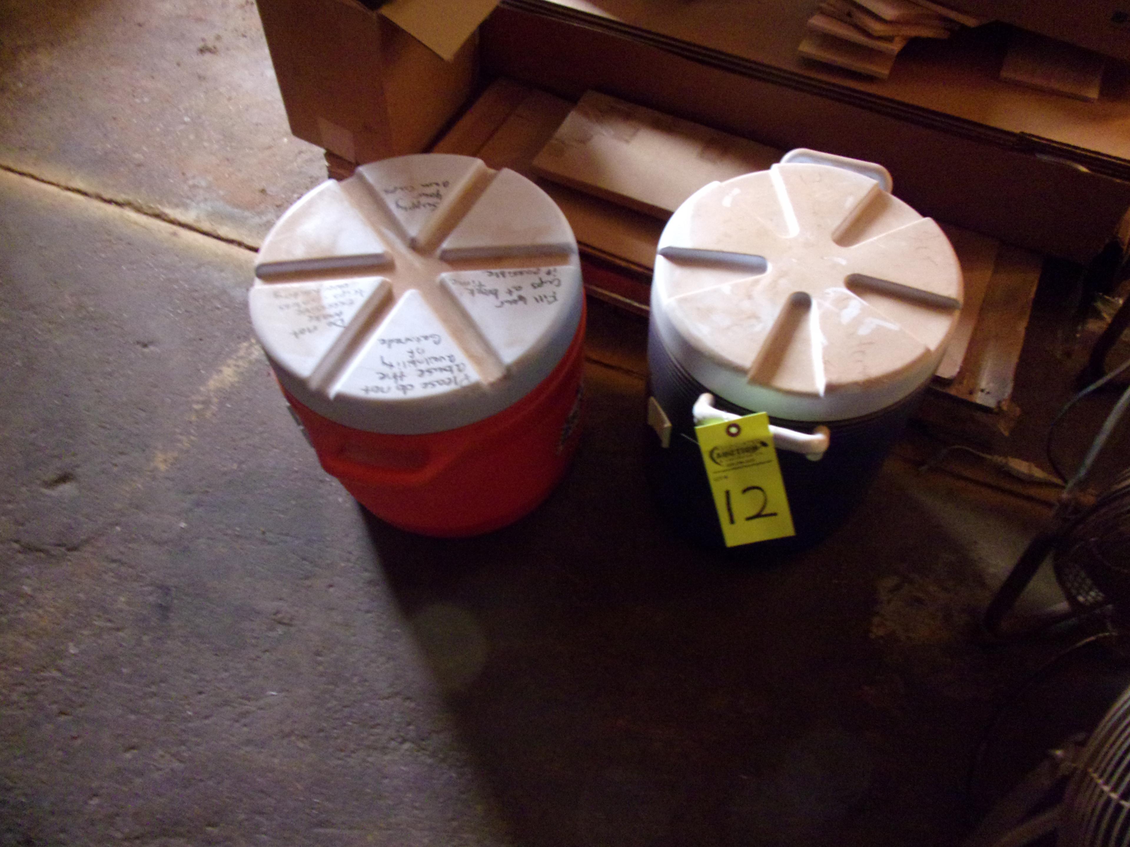 (2) WATER COOLERS