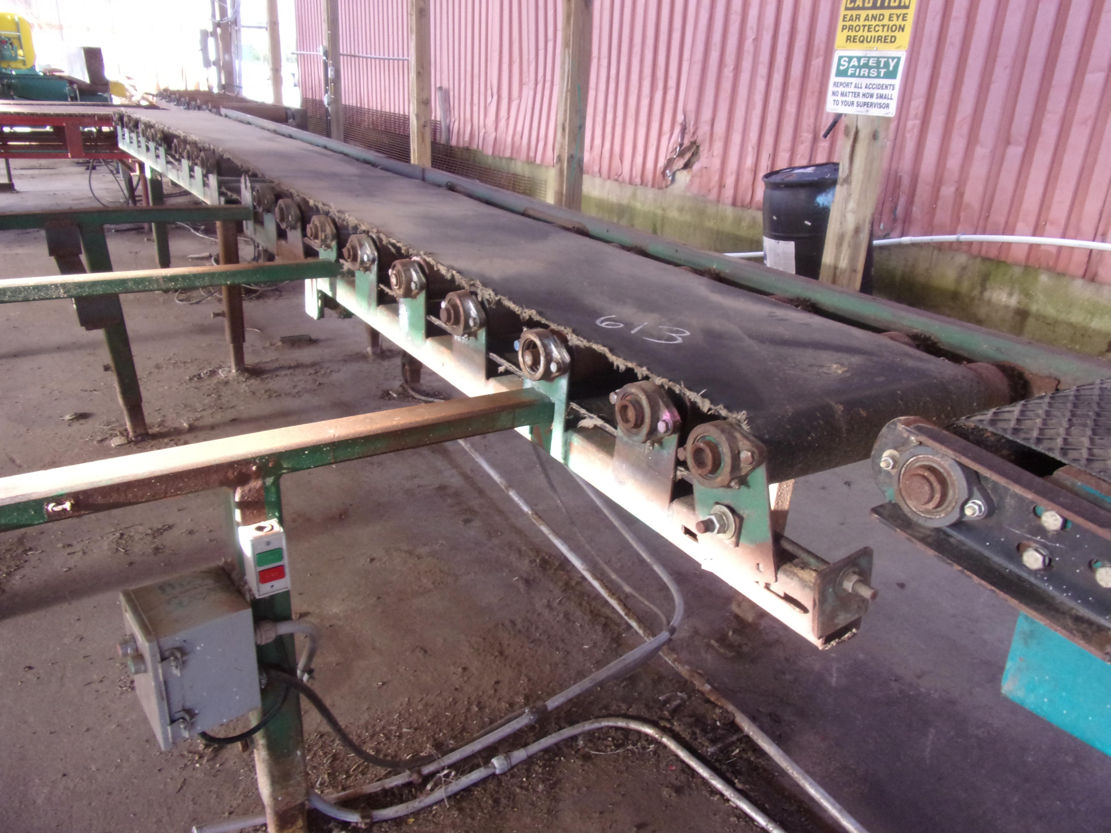 24" X 20' POWERED ROLL W/BELT & ELECT DRV