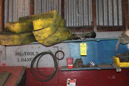 FIRE HOSE & CONTENTS OF SHELVES