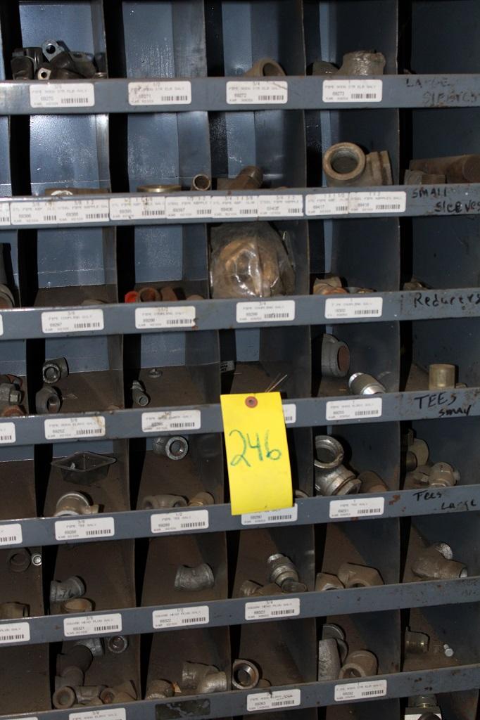 BIN W/PIPE FITTINGS