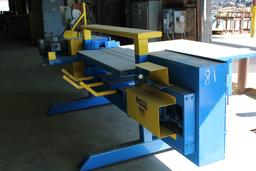 SMETCO BAND PALLET DISMANTLER 60" CAPACITY (NEVER USED SINCE REBUILT)