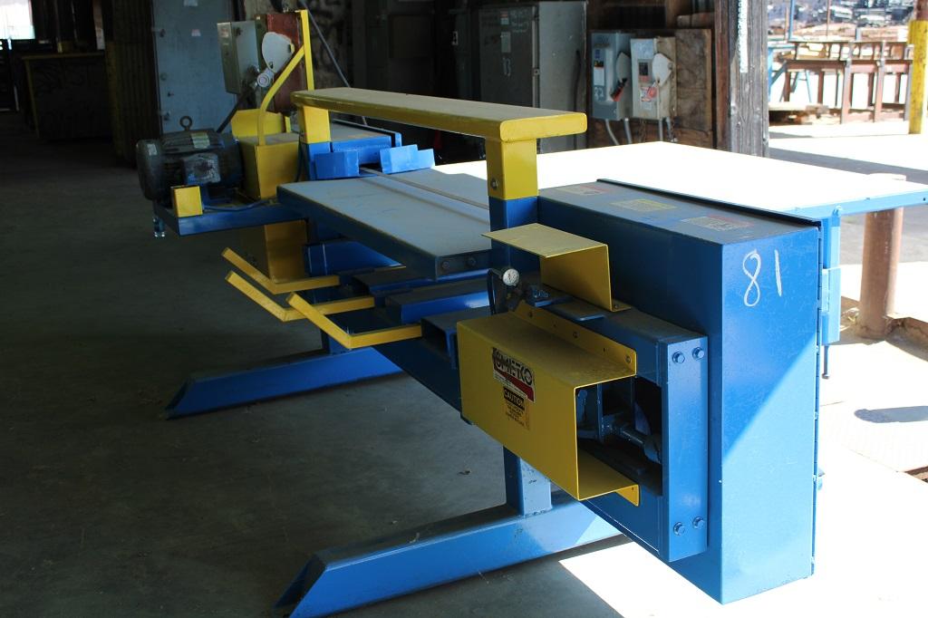 SMETCO BAND PALLET DISMANTLER 60" CAPACITY (NEVER USED SINCE REBUILT)