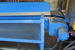 6" X 32' INFEED BELT CONVEYOR TO CLB SAW W/HYD DRV