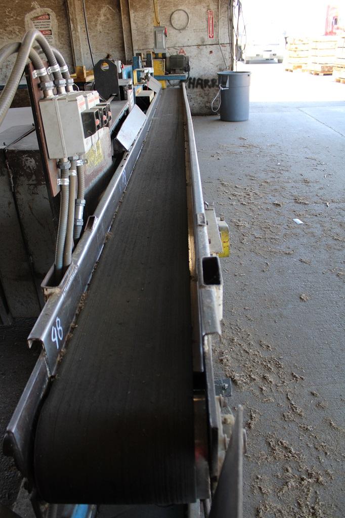 12" X 23' BELT CONVEYOR W/ELECT DRV