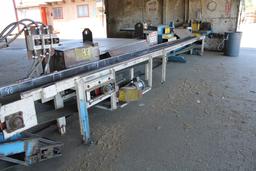 12" X 23' BELT CONVEYOR W/ELECT DRV