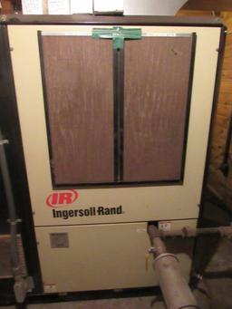 (NICE CONDITION) INGERSOLL RAND MDL IRN60H-CC SCREW TYPE AIR COMPRESSOR (INCLUDES DUCT WORK INTO SAW
