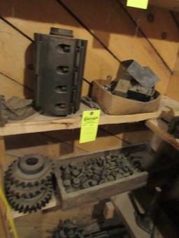 9" PLANER PROFILE HEAD & MISC (ON TOP & BOTTOM SHELF)
