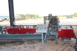 ABM  TIE CUTOFF MERCHANDISING & TIE SORTING SYS, 26 IN SAW BLADE W/ 15 HP ELEC MTR 12 IN X 9 IN CAPA