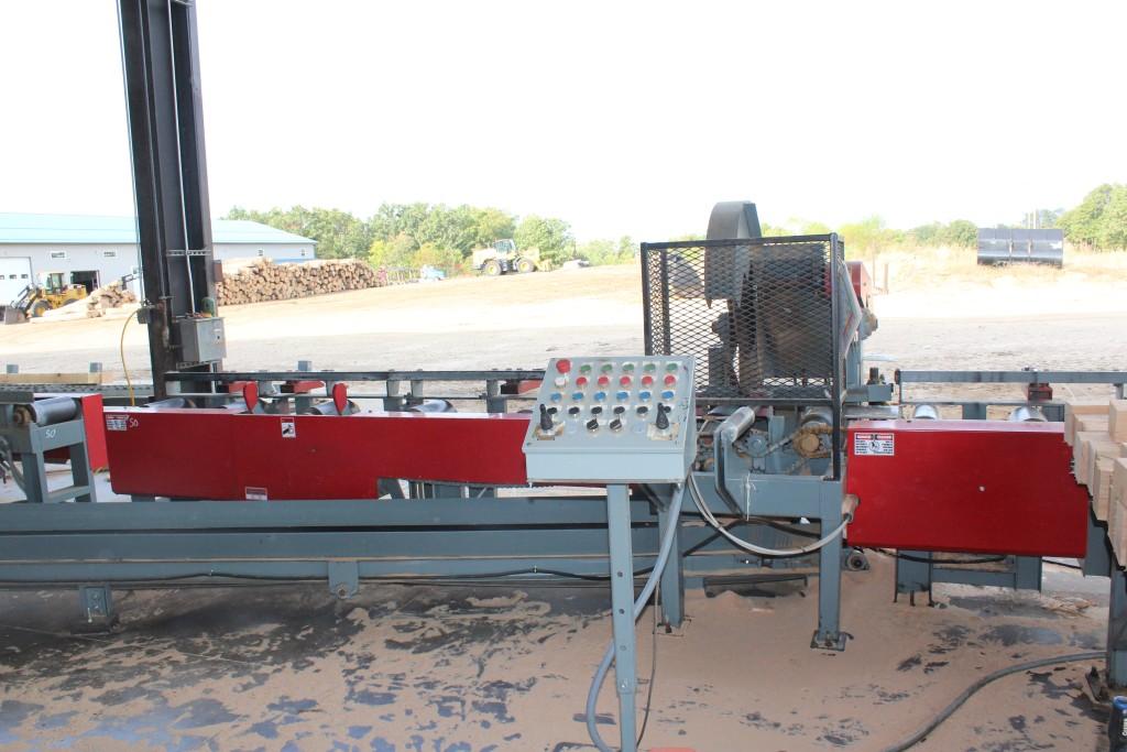 ABM  TIE CUTOFF MERCHANDISING & TIE SORTING SYS, 26 IN SAW BLADE W/ 15 HP ELEC MTR 12 IN X 9 IN CAPA