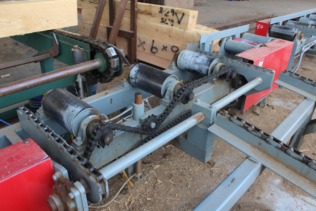 ABM  TIE CUTOFF MERCHANDISING & TIE SORTING SYS, 26 IN SAW BLADE W/ 15 HP ELEC MTR 12 IN X 9 IN CAPA