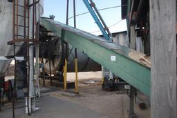 24in x 40ft Covered Belt Conveyor w/ 10in Deep Sides, Elec Drv (Infeed to Drum Dryer)