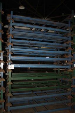 (12) Stackable Steel Bunks 44" x 79" w/Removable 68" Posts