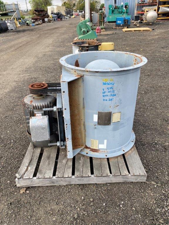 25hp Inline Fan, 29" dia., 575V, Located at: 6 Hwy 23 NE, Suwannee, GA 3003