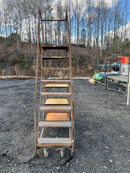 8-Step Rolling Ladder, Located at: 6 Hwy 23 NE, Suwannee, GA 30024