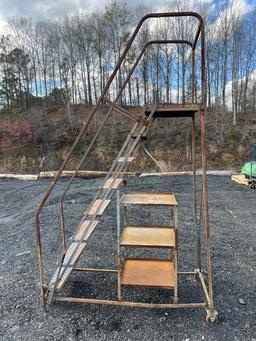8-Step Rolling Ladder, Located at: 6 Hwy 23 NE, Suwannee, GA 30024