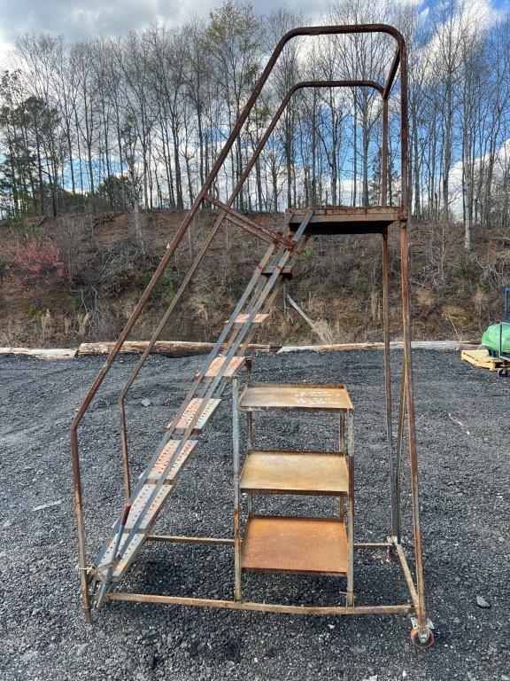 8-Step Rolling Ladder, Located at: 6 Hwy 23 NE, Suwannee, GA 30024