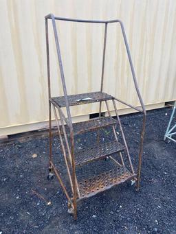 4-Step Rolling Ladder, Located at: 6 Hwy 23 NE, Suwannee, GA 30024