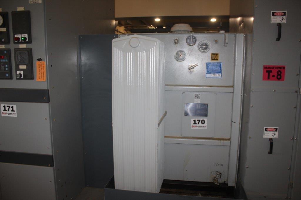 T-R 1000 KVA Liquid Cooled Transformer, 13860V Primary, 480/277 Secondary,