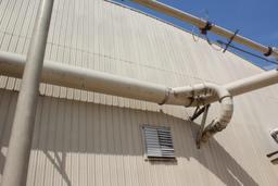 11' Cyclone Dust Collector w/Subframe Structure, Catwalk Stairway, Pipe to