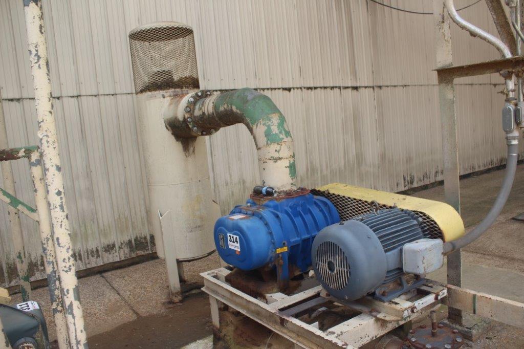 Sutorbuilt High Pressure Blower, Mdl# GDHBECA w/75hp Mtr, Pipe to Building