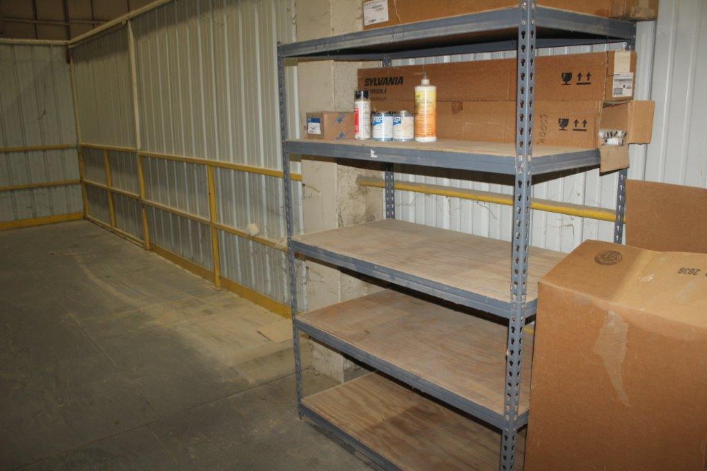 (7) Metal 2x 4 x 6' Shelving Units