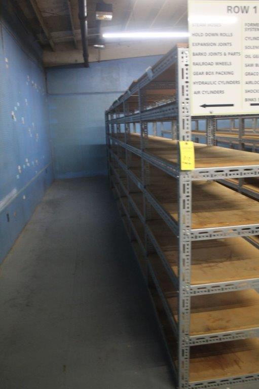 (6) 2 x 4 x 6' Steel/Wood Shelving Units