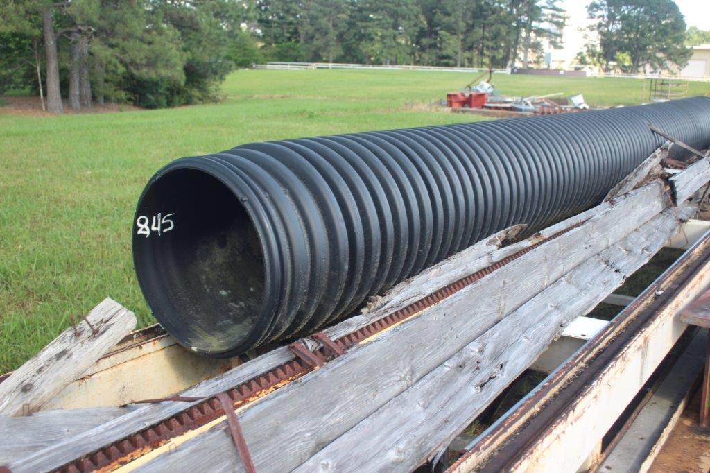 18" x 20' Black PVC Drain Pipe