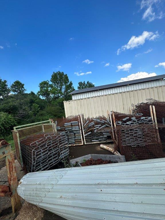 (4) Steel Bunks 5 x 8' x 5' T w/Contents