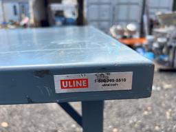 (4) 5' x 30" Rolling Table (Collapsible, Height Adjustable, Uline), Located