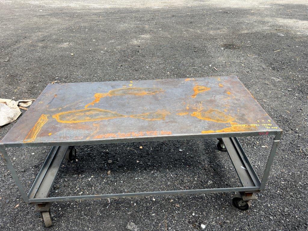 6' x 3' Heavy Duty Rolling Table, Located at: 6 Hwy 23 NE, Suwannee, GA 300