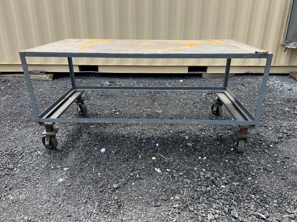 6' x 3' Heavy Duty Rolling Table, Located at: 6 Hwy 23 NE, Suwannee, GA 300