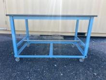 60" x 36" Global Industrial Rolling Table, Located at: 6 Hwy 23 NE, Suwanne