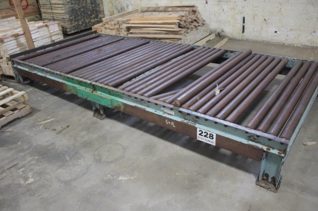 5' x 12' Gravity Roll Conveyor