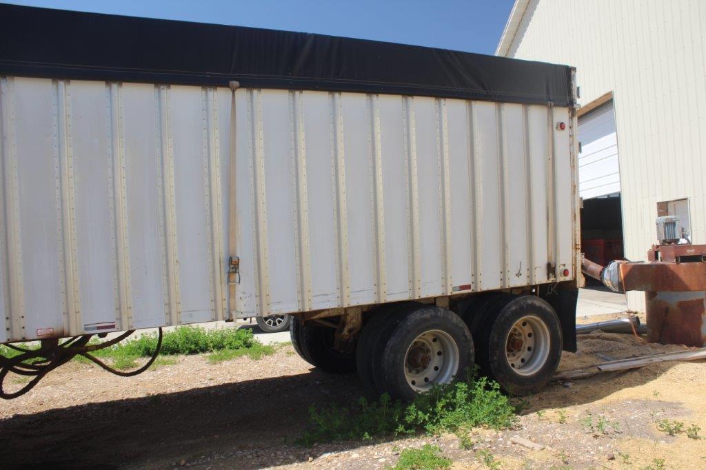 1992 IMCO 45' Open Top, Tandem Axle Trailer w/Walking Floor, w/Tarp, VIN 1V