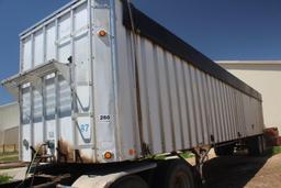 1992 IMCO 45' Open Top, Tandem Axle Trailer w/Walking Floor, w/Tarp, VIN 1V