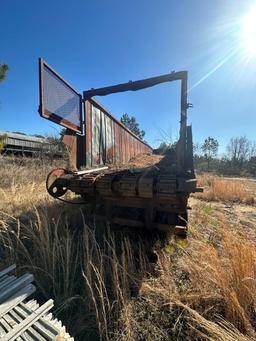 40ft Tandem Axle Open Top Trailer, Modified With Live Floor, Not Roadworthy, No Title