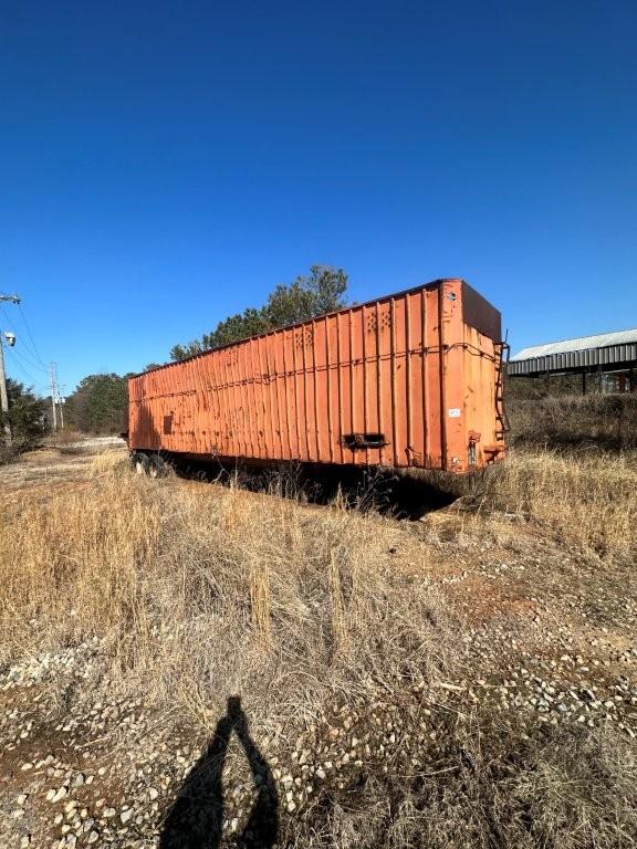 40ft Tandem Axle Open Top Trailer, Modified With Live Floor, Not Roadworthy, No Title