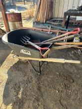Wheel Barrow And Clean Up Tools