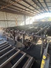 Irvington Moore 8ft 4 Arm Lumber Stacker With Even Enders, Hydraulic Power Pack, With Roller Bed And