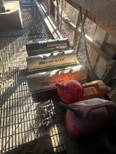 (3) Portable Space Heaters And (2) Fuel Cans