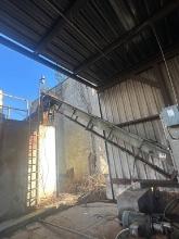 12inch X 28ft Drag Chain Conveyor With Electric Drive (Infeed To Burner Unit)