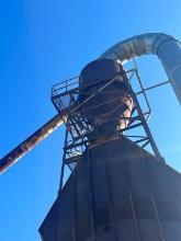 Approx 8ft Cyclone Dust Collector With Dust Pipe To Blower