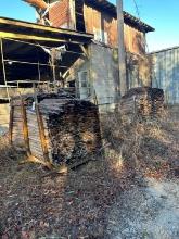 (8) 3ft X 5ft Steel Bunks With Contents (3/4 X 48inch Kiln Sticks Poor Condition)