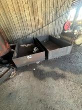 (2) 4ft X 8ft X 18inch Deep Steel Tank Moats