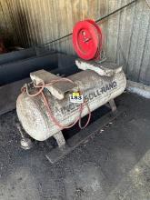 Horizontal Air Receiver Tank With Hose Reel
